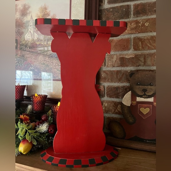 Rare Vintage 1987 Large Santa Clause Solid Wood Christmas Shelf Collectible - Picture 3 of 6